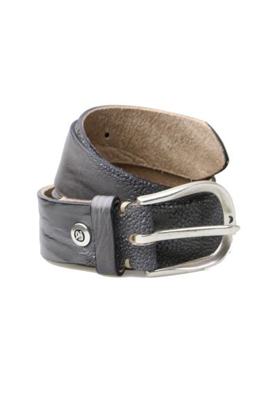 Stingray Textured Leather Belt by B.Belt in Steel