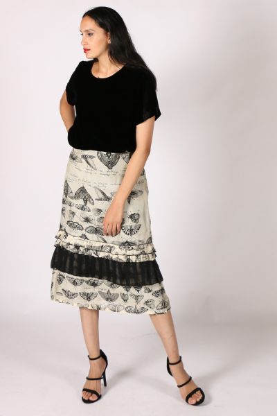 Moth And Frill A Line Skirt by Megan Salmon 