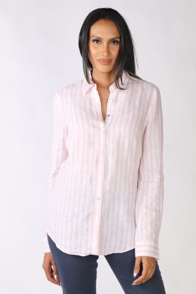 Goondiwindi Cotton Striped Shirt In Pink