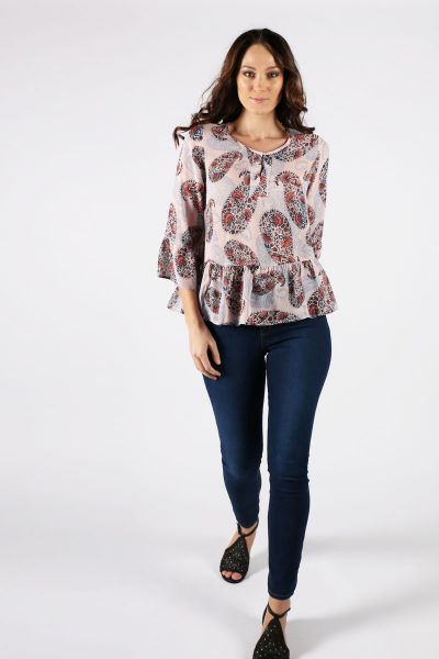 Loobies Story The Casablanca Blouse In Blush