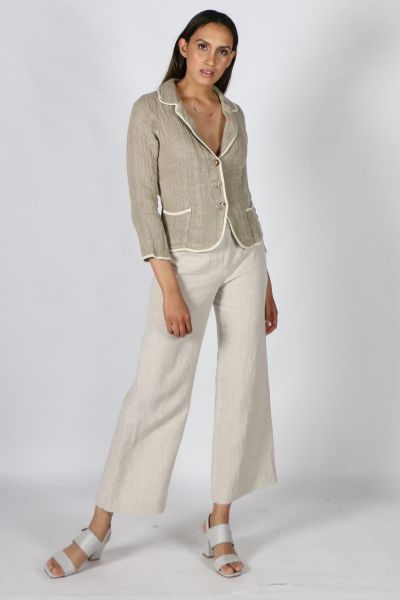 Elena Country Jacket In Natural By Brunella