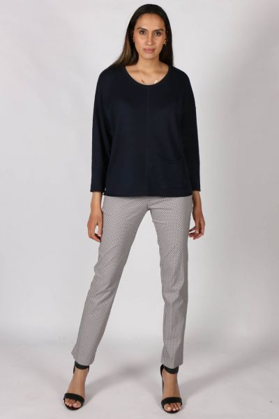 Marco Polo Tailored Pant In Silver