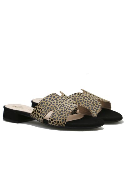 Cut Out Slide By Quait In Animal Print