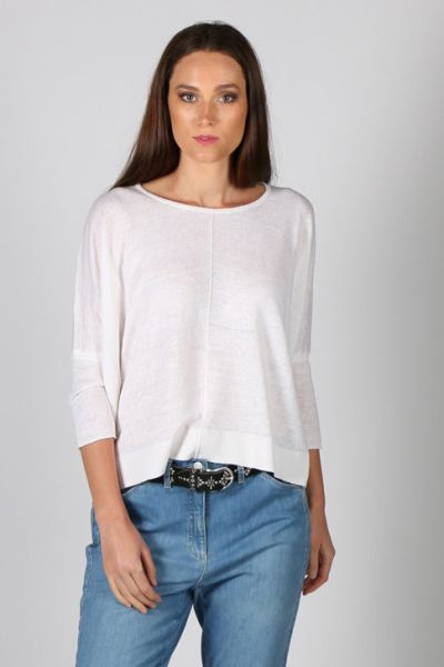 Matisse Slouch Jumper in White