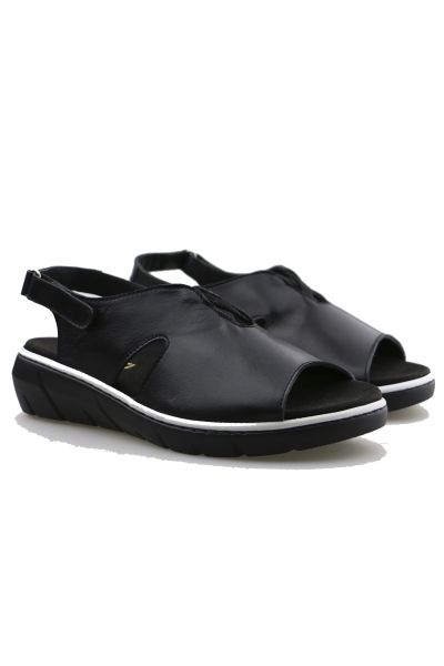 Front Open Sandals by Torretti in Black