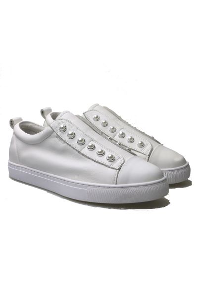 Hinako Pearl Sneaker In White