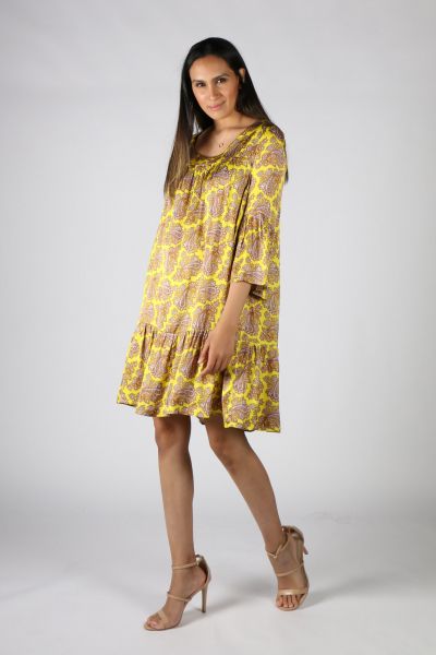 Funky Staff Minnesota Summer Dress In Yellow