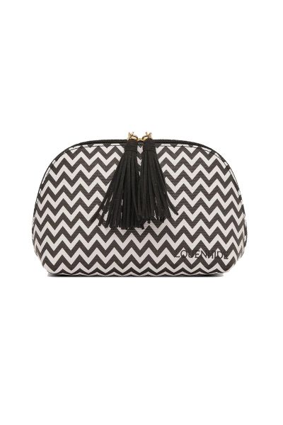 Baby Audrey Chevron Make Up Bag In Black