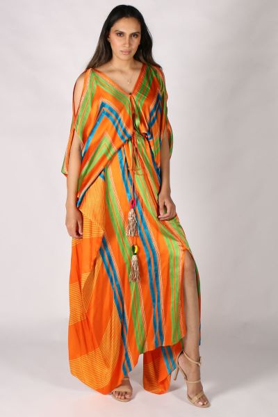 Tusha Dress By Anupamaa In Orange