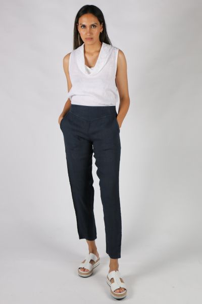 Border Pant In Navy by Blueberry 