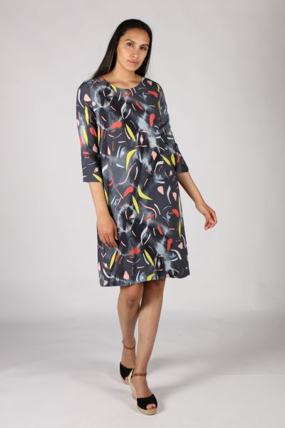 Swing Out Dress By Foil In Print
