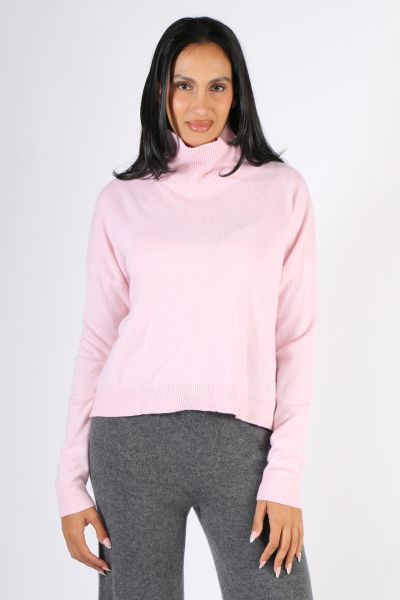 C & Co Classic Polo Jumper In Pink