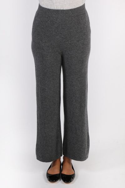 C & Co Classic Palazzo Pant In Charcoal