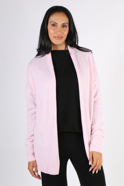 C & Co Wrap Cardi In Pink