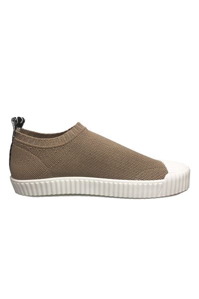 Knitted Sand Shoe By Carrano In Biscuit