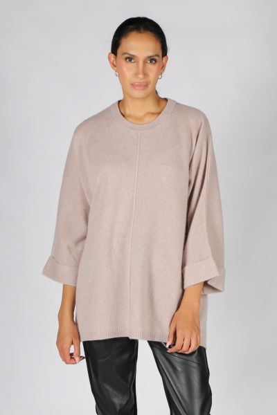 Cashmerism Oversized Pullover In Pink