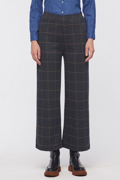 Nice Things Double Knit Trousers In Check