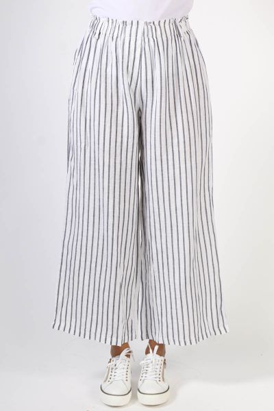 Clarity Isabella Linen Pant In Stripe