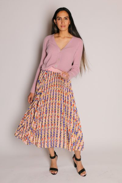 Coop You Com Pleat Me Skirt In Ruby