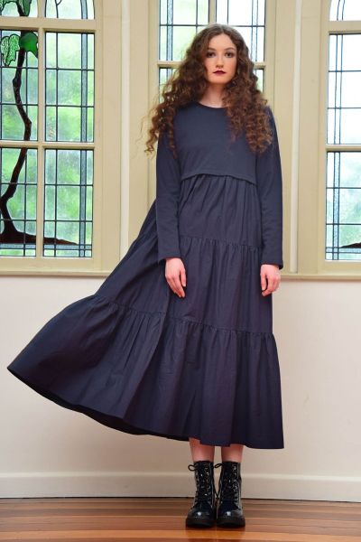 Curate Too Easy Dress In Navy