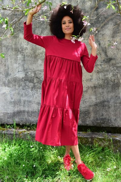 Curate Too Easy Dress In Red