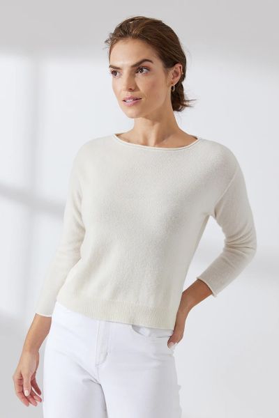 Essentials reimagined say hello to Esme. This super-soft ballet sleeve crew provides comfort without compromising on style. this garment is slim fitting and is designed to be an everyday essential.