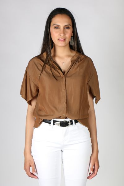Killing Me Softly Shirt In Cinnamon By Foil 