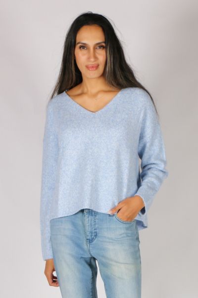 Foil Razzle Dazzle Sweater In Blue