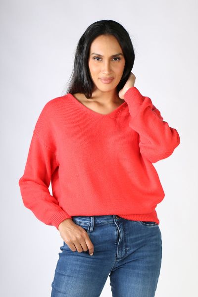 Funky Staff Martina Pullover In Red