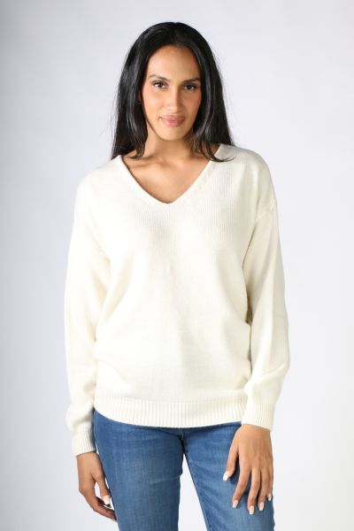 Funky Staff Martina Pullover In White