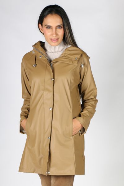 Ilse Jacobsen Hooded Raincoat In Otter