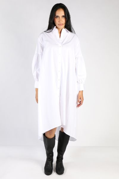 Curate Thread Lightly Dress In White