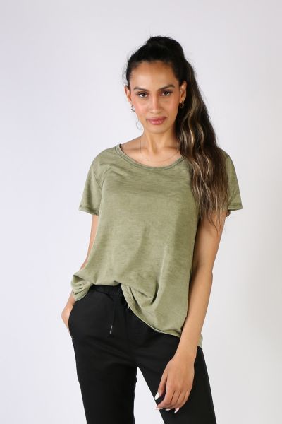 Funky Staff Palermo Tee In Olive