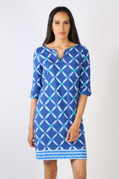 Hatley Lucy Dress In Diamond Ikat