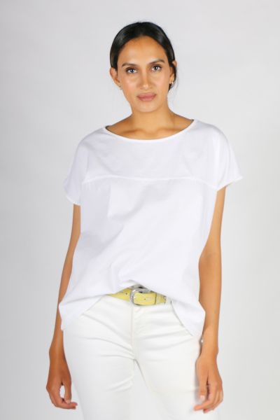 Etici Cotton Jersey Tee In White