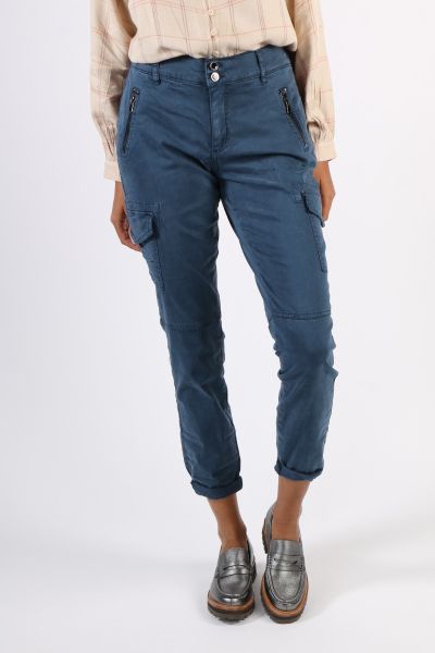 Mos Mosh Gilles Cargo Pant In Blue