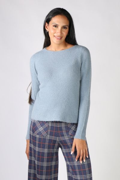 Indi & Cold Emily Knit Jumper In Blue