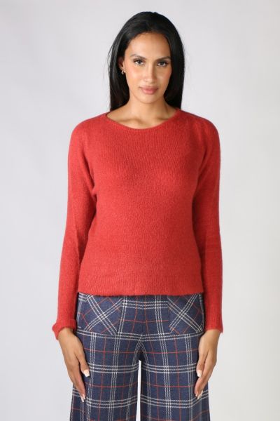 Indi & Cold Emily Knit Jumper In Red