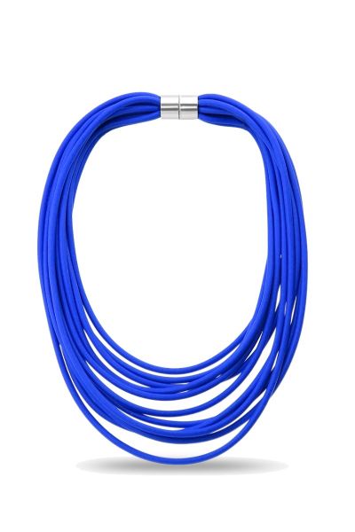 Jantan Cord Necklace In Blue