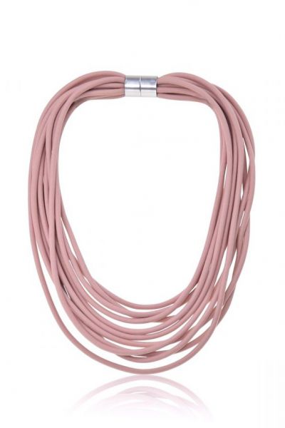Jantan Cord Necklace In Pink