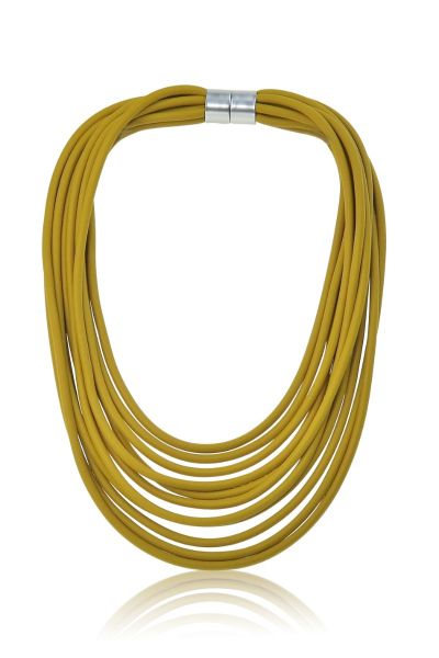 Jantan Cord Necklace In Yellow