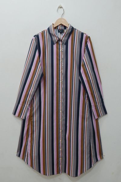 Bagruu Jerry Dress In Bold Stripe
