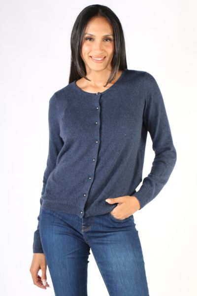 Core Cardigan In Navy By Jump