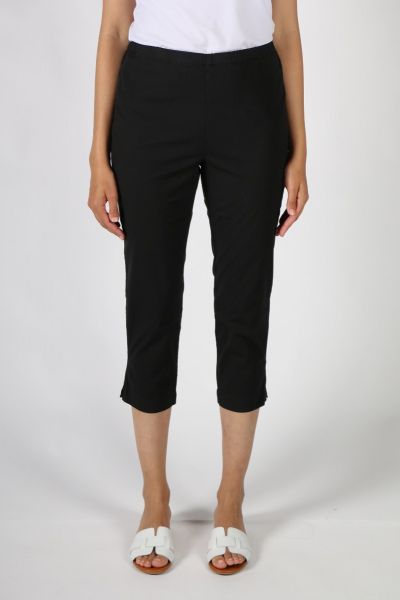 Jump Cropped Papertouch Pant In Black