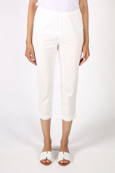 Jump Cropped Papertouch Pant In White