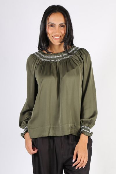 Loobies Story Eugenie Shirt In Olive