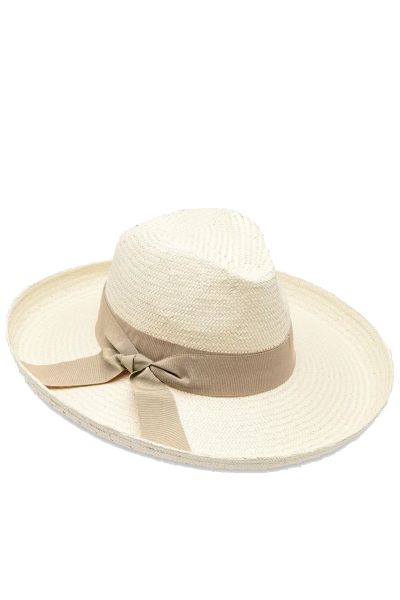 Casablanca Ivory Hat By Louenhide In Stone