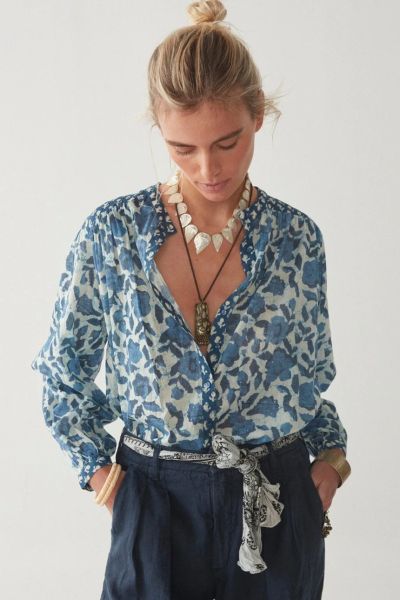 Maison Hotel Beatrice Shirt In Blue