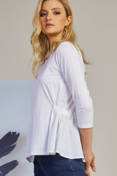 Madly Sweetly Ship Shape Top In White