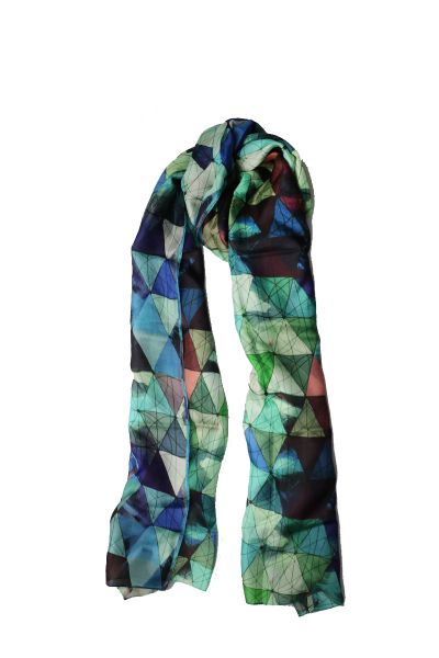 Namaskar Stained Glass Scarf In Multi